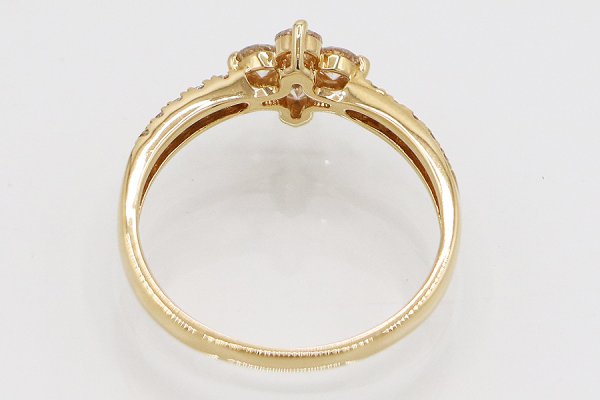 K18 ダイアイリリング 0.50ct 2.10g　内側