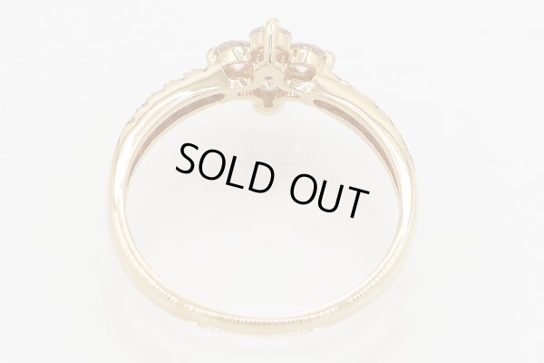 K18 ダイアイリリング 0.50ct 2.10g　内側