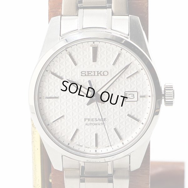 セイコー　プレサージュ　シャープエッジ　ＳＡＲＸ０７５　銀文字盤