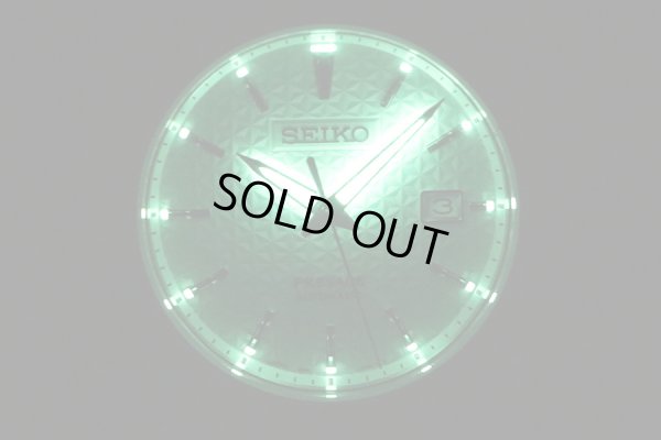 セイコー　プレサージュ　シャープエッジ　ＳＡＲＸ０７５　銀文字盤　ライト暗闇