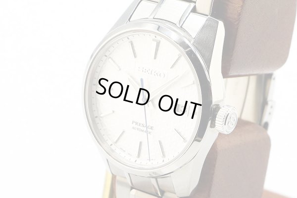 セイコー　プレサージュ　シャープエッジ　ＳＡＲＸ０７５　銀文字盤　サイド拡大