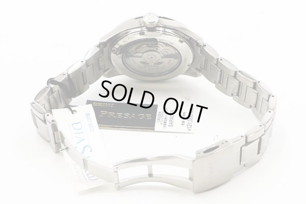 セイコー　プレサージュ　シャープエッジ　ＳＡＲＸ０７５　銀文字盤　ブレス