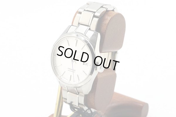 セイコー　プレサージュ　シャープエッジ　ＳＡＲＸ０７５　銀文字盤　サイド