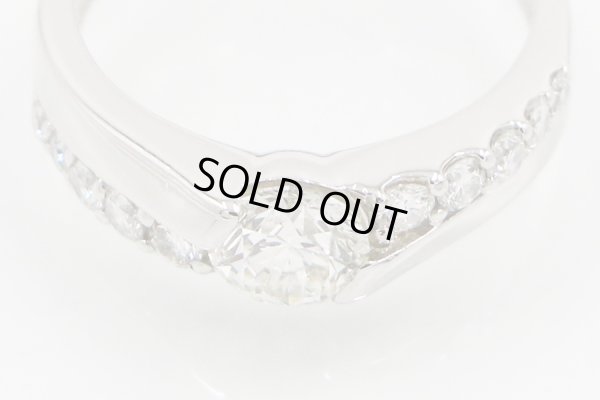 PT900 ダイアイリリング 0.700ct 0.30ct 5.10g　拡大