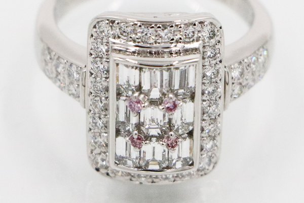 PT900 ダイアイリリング 1.00ct 0.58ct 9.10g　拡大