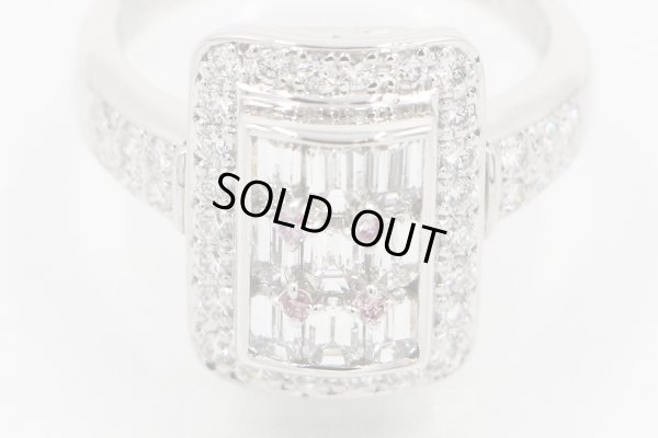 PT900 ダイアイリリング 1.00ct 0.58ct 9.10g　拡大