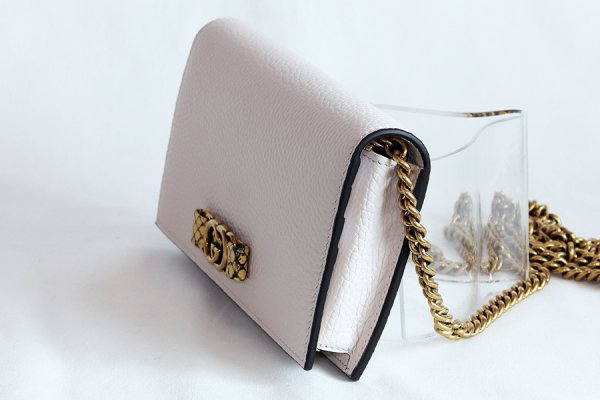 グッチ　インターロッキングG チェーンウォレット 746056 149 アイボリー　サイド