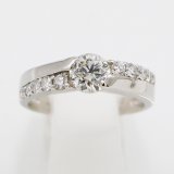 PT900 ダイアイリリング 0.700ct 0.30ct 5.10g