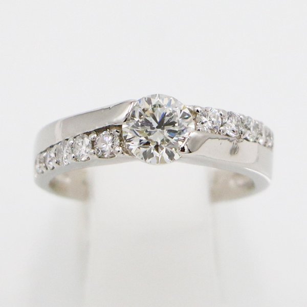 PT900 ダイアイリリング 0.700ct 0.30ct 5.10g