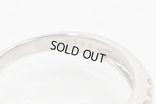 PT900 ダイアイリリング 0.700ct 0.30ct 5.10g　刻印(2)