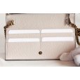 グッチ　インターロッキングG チェーンウォレット 746056 149 アイボリー　カードケース