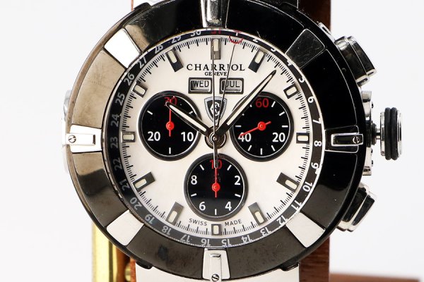 シャリオール　セルティカ　ＣＥＬＴ４４　シェル文字盤　黒インダイアル　表面