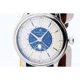モーリス・ラクロア　レ・クラシック　ムーンフェイス　ＣＬ６１６８　白／紺文字盤　表面拡大