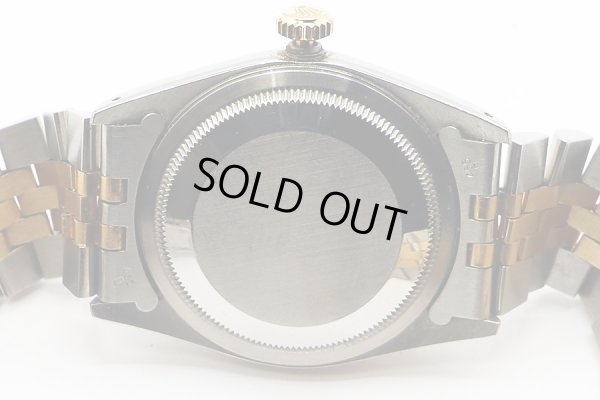 ロレックス　デイトジャスト　１６２３３　シャンパン文字盤  Ｌ番　裏面拡大