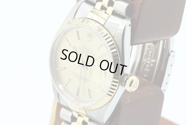 ロレックス　デイトジャスト　１６２３３　シャンパン文字盤  Ｌ番　サイド拡大