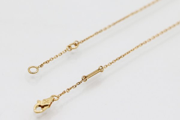 ヴァンクリーフ＆アーペル　750YG スウィート パピヨンペンダントネックレス 3.00g　留め具外したイメージ