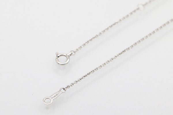 ミキモト　K18WG/PG エナメル パール ダイアイリペンダントネックレス 8.80g　留め具外したイメージ