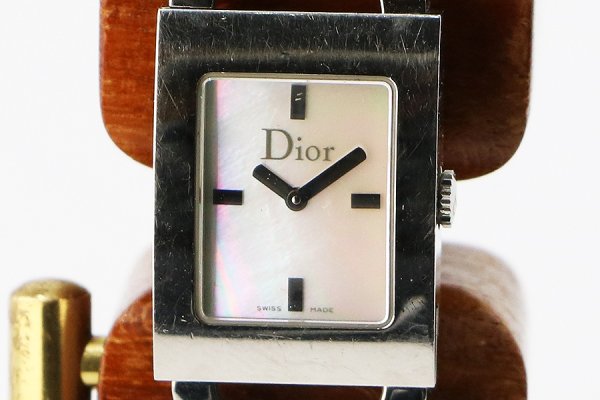 ディオール　マリス　Ｄ７８－１０９　シェル文字盤　表面拡大