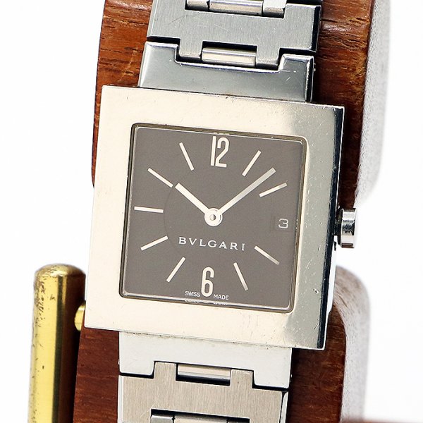 ブルガリ　クアドラ　ＡＱ２７ＳＳ　黒文字盤