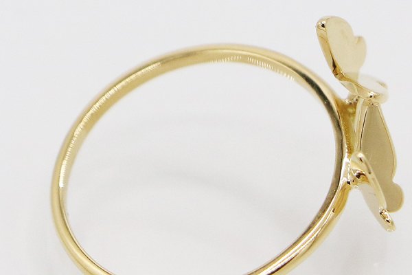 アーカー　K18 パピヨンブリリアン リング 1.80g　内側