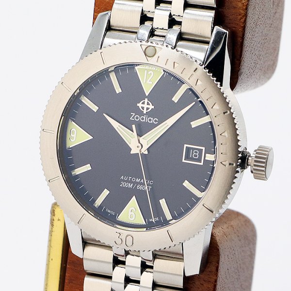 ゾディアック　スーパーシーウルフ５３　ＺＯ９２０１　黒文字盤