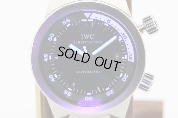 ＩＷＣ　アクアタイマー　ＩＷ３５４８０５　黒文字盤　２ツリューズ　ライト