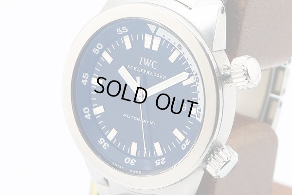 ＩＷＣ　アクアタイマー　ＩＷ３５４８０５　黒文字盤　２ツリューズ　サイド拡大