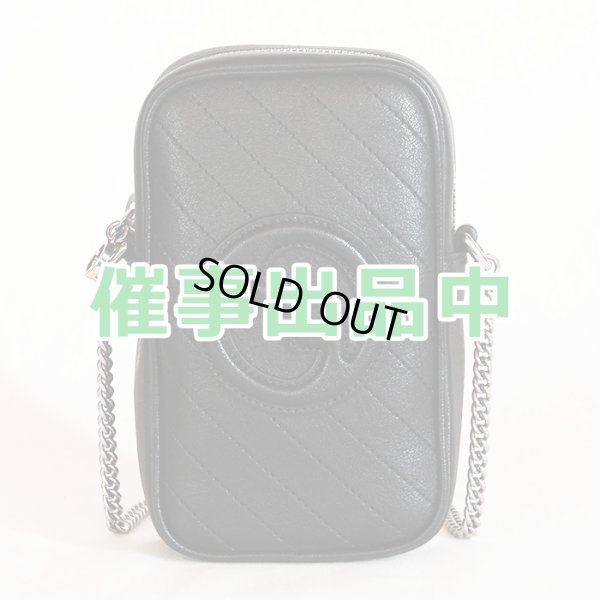 画像1: グッチ　ブロンディ チェーンショルダーバック 760315 0416 ブラック