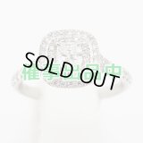 ティファニー　PT950 ソレスト クッションカット ダイアイリリング 5.90g