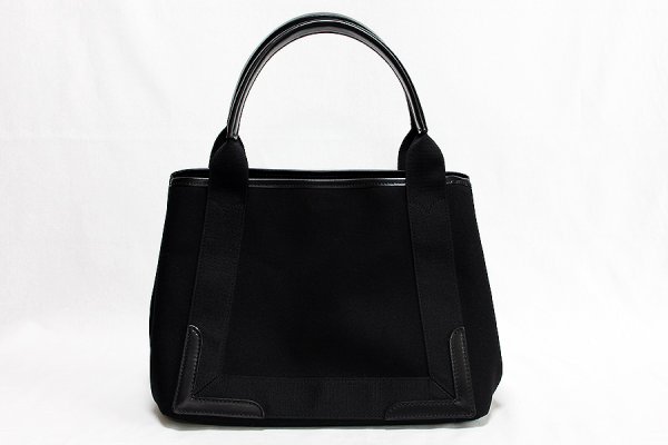 バレンシアガ　ネイビーカバスS 339933 ブラック　裏面