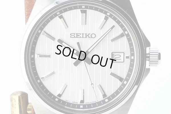 セイコー　コレクション　ＳＢＴＨ００１　銀文字盤　表面拡大