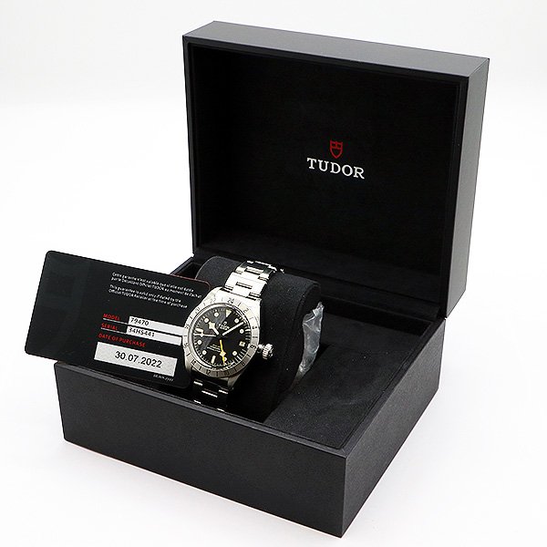 チューダー　ブラックベイプロ　ＧＭＴ　７９４７０　黒文字盤　箱