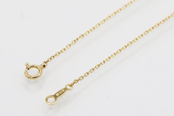 ミキモト　K18 3P パールダイアイリペンダントネックレス 4.10g　留め具外したイメージ