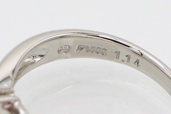 タサキ　PT900 ルビーダイアイリリング 1.14ct 0.23ct 5.00g　刻印