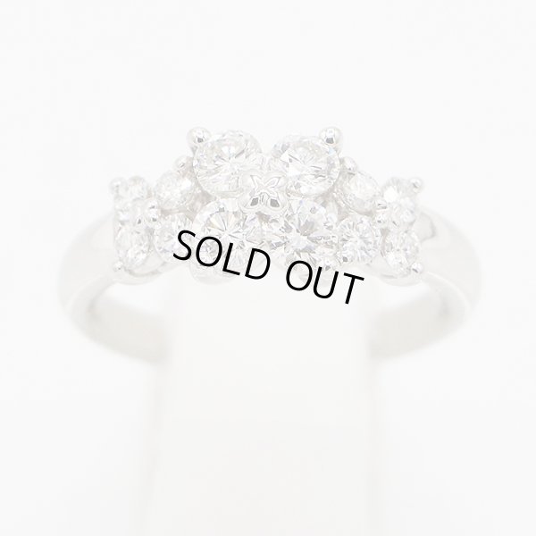 タサキ　PT900 ダイアイリリング 0.87ct 6.10g