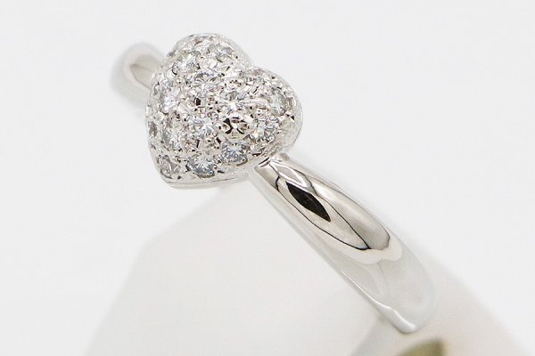 ミキモト　PT950 ダイアイリリング 0.19ct 6.70g　サイド