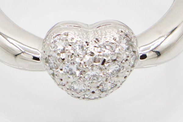 ミキモト　PT950 ダイアイリリング 0.19ct 6.70g　拡大