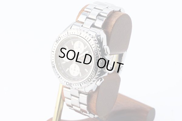 ブライトリング　クロノシャーク　Ａ１３０６１　黒文字盤　銀インダイアル　サイド