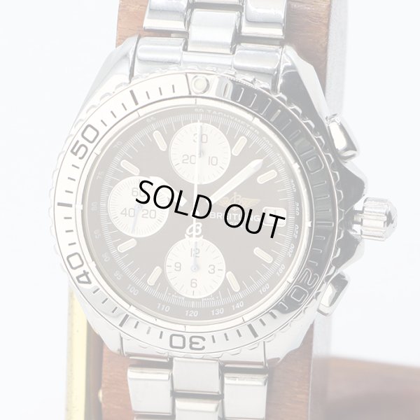 ブライトリング　クロノシャーク　Ａ１３０６１　黒文字盤　銀インダイアル