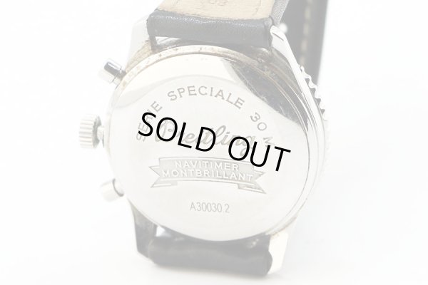 ブライトリング　ナビタイマー　モンブリラン　Ａ３００３０　黒／銀文字盤　裏面拡大