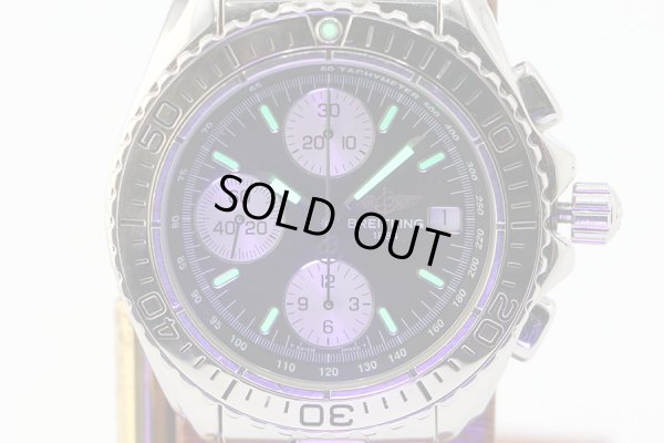 ブライトリング　クロノシャーク　Ａ１３０６１　黒文字盤　銀インダイアル　ライト