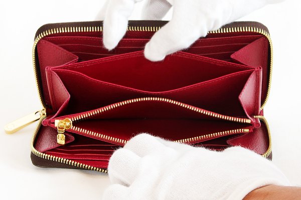 ルイ・ヴィトン　ジッピー・ウォレット M41895 フューシャ　中身