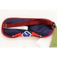 グッチ トラベルアクセサリー ジオネトリックG プリント アイマスク 662423 レッド／ブルー　裏面