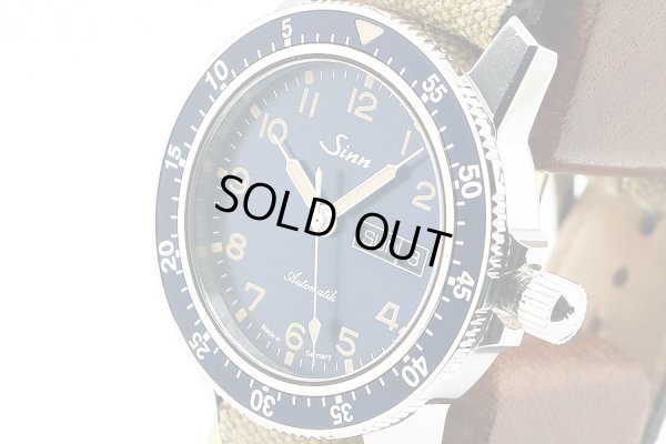 ジン　パイロットウォッチ　１０４　１０４．ＳＴ．ＳＡ．Ａ　青文字盤　サイド拡大