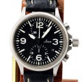 ジン　７５６　クロノグラフ　黒文字盤