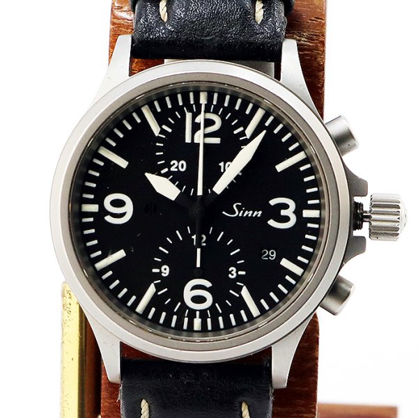 ジン　７５６　クロノグラフ　黒文字盤