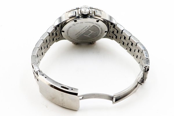 ハミルトン　カーキＥＴＯ　クロノグラフ　Ｈ７７６１２１　黒文字盤　ブレス