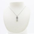 PT900/850 ダイアイリペンダントネックレス 1.08ct 7.90g　装着イメージ