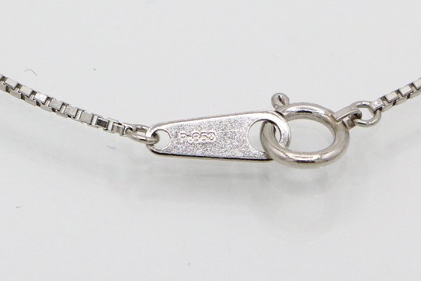 PT900/850 ダイアイリペンダントネックレス 1.08ct 7.90g　刻印