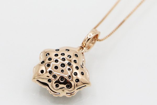 K18PG ダイアイリペンダントネックレス 0.50ct 3.50g　裏面